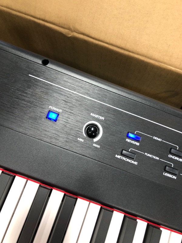 Photo 3 of Alesis Recital – 88 Key Digital Piano Keyboard with Semi Weighted Keys, 2x20W Speakers, 5 Voices, Split, Layer and Lesson Mode, FX and Piano Lessons