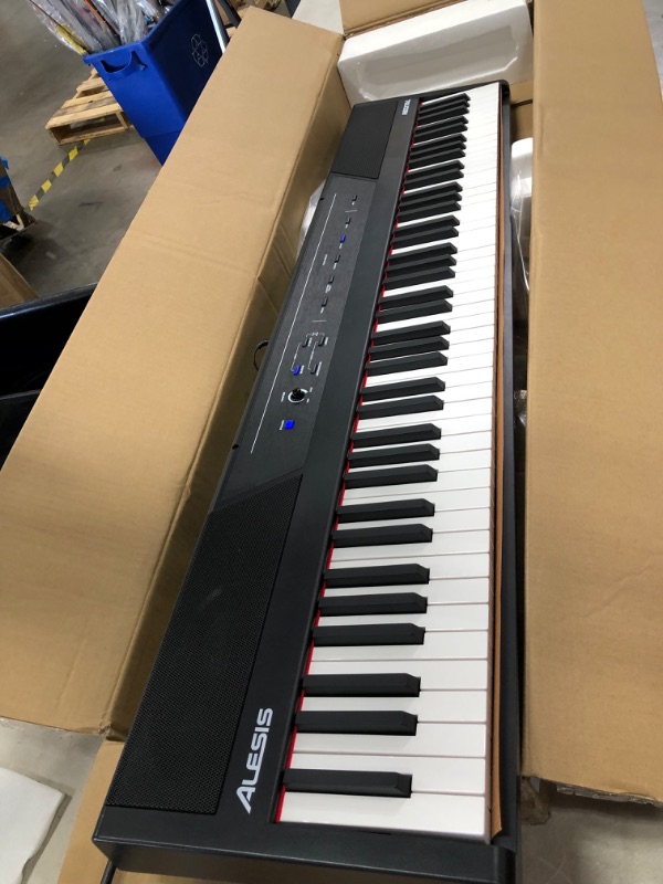 Photo 2 of Alesis Recital – 88 Key Digital Piano Keyboard with Semi Weighted Keys, 2x20W Speakers, 5 Voices, Split, Layer and Lesson Mode, FX and Piano Lessons