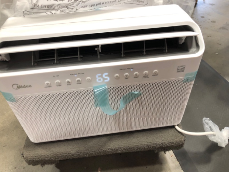 Photo 2 of Midea 8,000 BTU U-Shaped Smart Inverter Window Air Conditioner–Cools up to 350 Sq. Ft., Ultra Quiet with Open Window Flexibility, Works with Alexa/Google Assistant, 35% Energy Savings, Remote Control