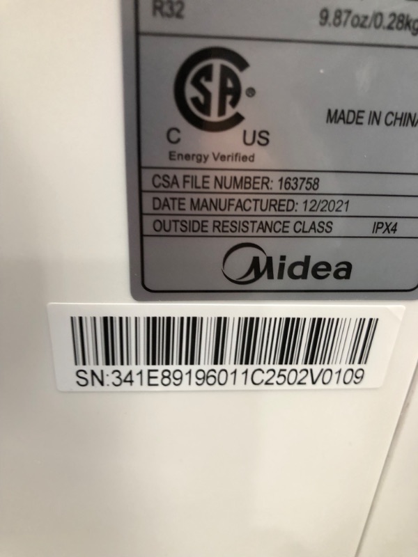 Photo 1 of Midea 8,000 BTU U-Shaped Smart Inverter Window Air Conditioner–Cools up to 350 Sq. Ft., Ultra Quiet with Open Window Flexibility, Works with Alexa/Google Assistant, 35% Energy Savings, Remote Control