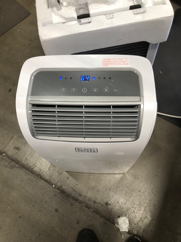 Photo 2 of BLACK+DECKER 8,500 BTU Portable Air Conditioner with Remote Control, White