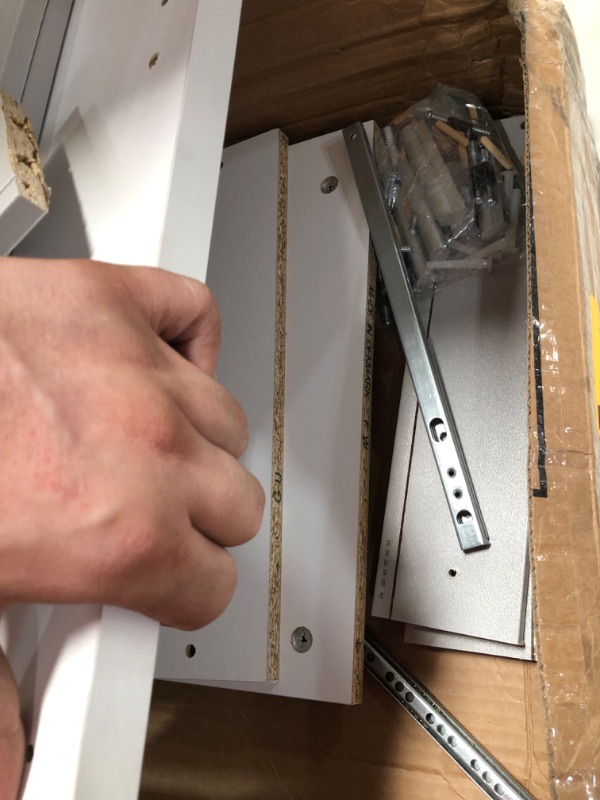 Photo 1 of PARTS ONLY 
Tvilum Desk with 4 Drawers, White
Product Dimensions	19.09"D x 43.31"W x 29.92"H