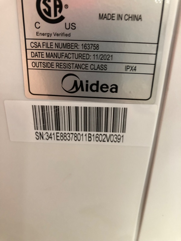 Photo 8 of ***PARTS ONLY COMPRESSOR DOES NOT COME ON****

Midea 8,000 BTU U-Shaped Smart Inverter Window Air Conditioner–Cools up to 350 Sq. Ft., Ultra Quiet with Open Window Flexibility, Works with Alexa/Google Assistant, 35% Energy Savings, Remote Control