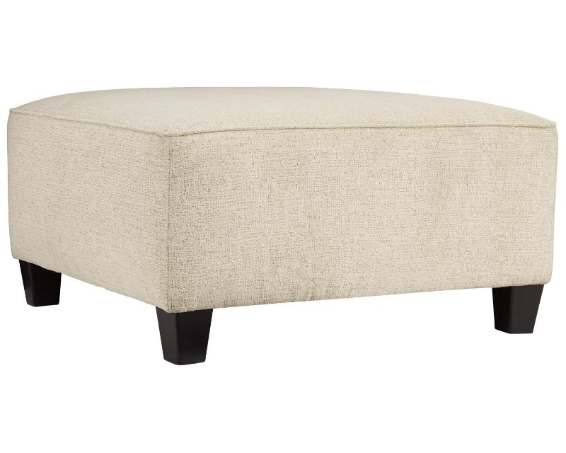 Photo 1 of **MINOR DAMAGE* STAINS* Abinger Collection 8390408 39" Oversized Accent Ottoman with Corner-Blocked Frame Exposed Tapered Feet and Firmly Cushioned in Natural
