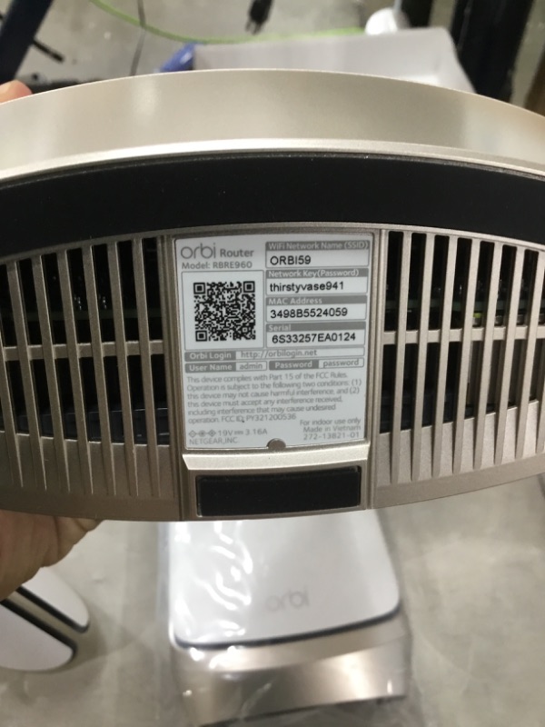 Photo 1 of ***LIKE NEW***
NETGEAR Orbi RBKE963 Wi-Fi 6 IEEE 802.11ax Ethernet Wireless Router
