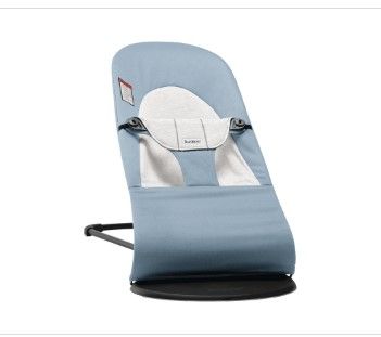 Photo 1 of BABYBJORN Bouncer Balance Soft - Blue/Gray / Cotton/Jersey / Black
