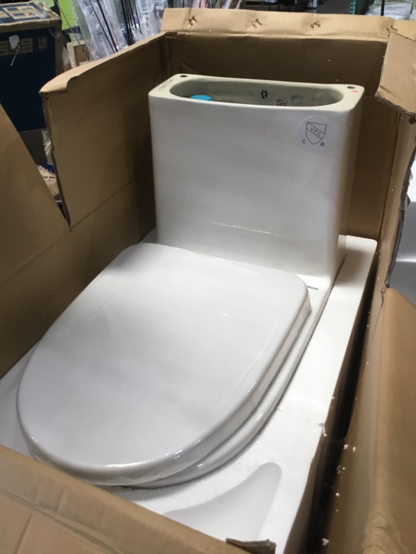 Photo 1 of ***LIKE NEW***
Swiss Madison SM-1T257 Sublime II Compact 24" Length One Piece Toilet Dual Flush 0.8/1.28 GPF with Side Holes, Glossy White
