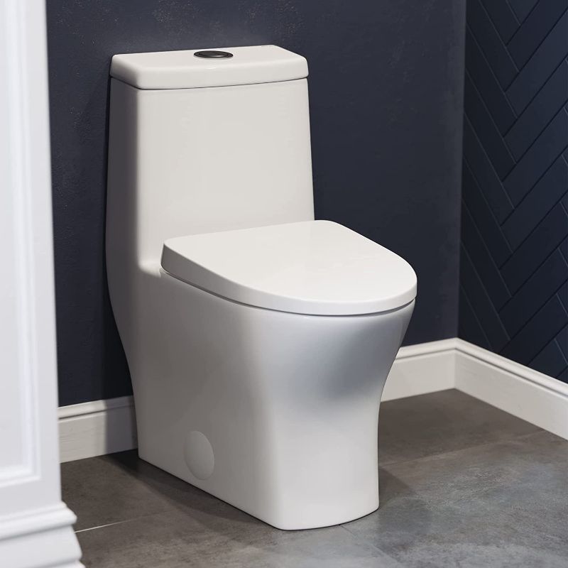 Photo 1 of ***LIKE NEW***
Swiss Madison SM-1T257 Sublime II Compact 24" Length One Piece Toilet Dual Flush 0.8/1.28 GPF with Side Holes, Glossy White
