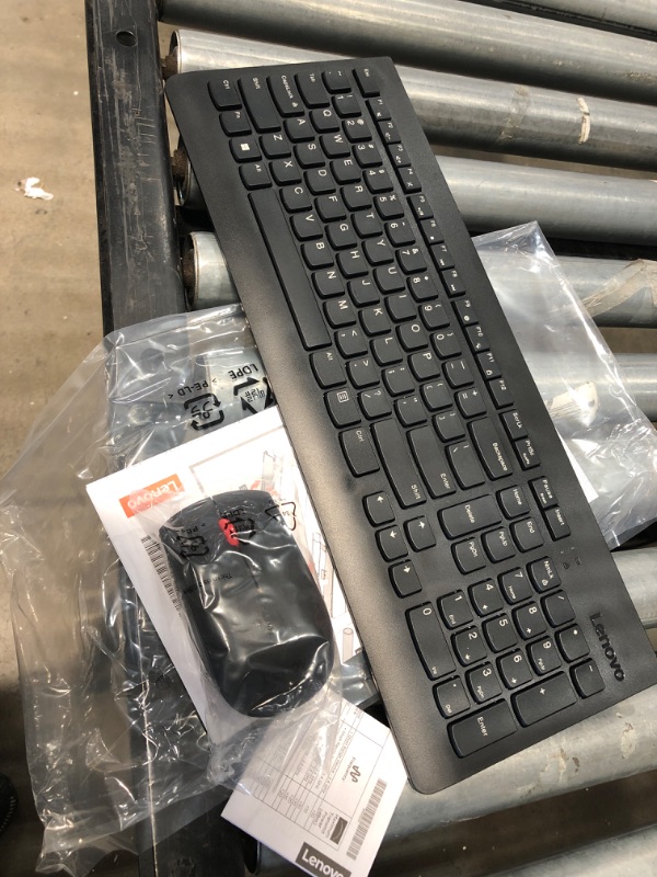 Photo 2 of Lenovo Wireless Keyboard Mouse Combo - Spill-resistant Keyboard with C
