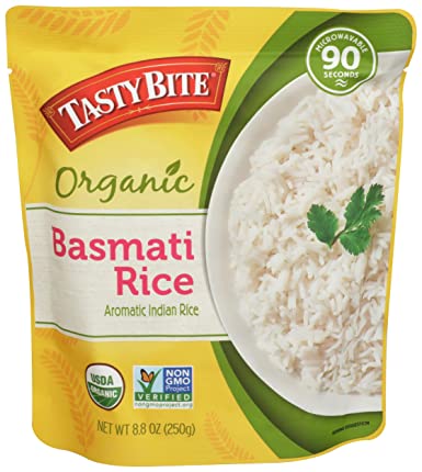 Photo 1 of 3 Packs of Tastybite, Rice Basmati Organic, 8.8 Ounce (Best By 03/22) 