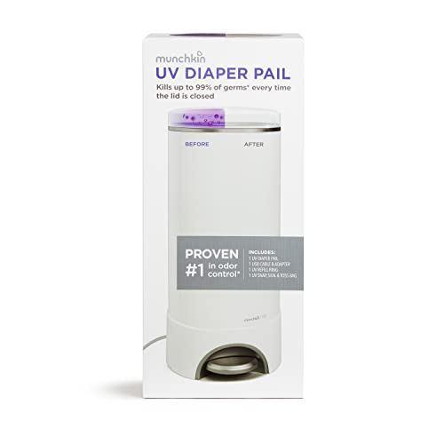 Photo 1 of Munchkin UV Diaper Pail Kills Odor-Causing Bacteria with Each Use
