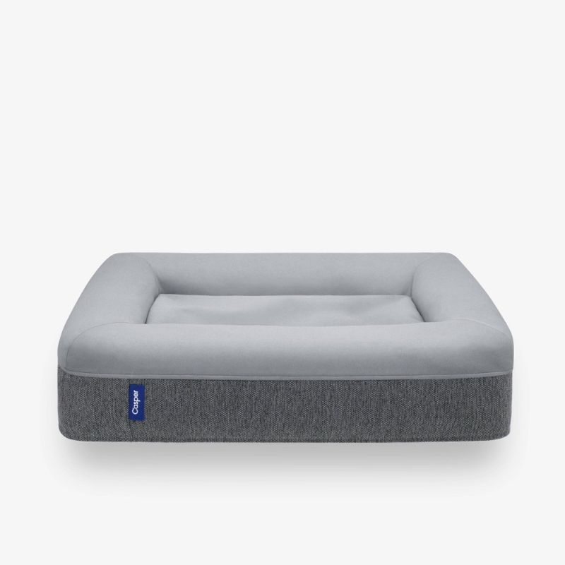 Photo 1 of Casper Bolster Dog Bed, Gray, Medium
