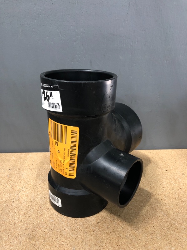 Photo 1 of 3 in.x 3 in. x 3 in. x 2 in. ABS Sani Tee RS Inlet