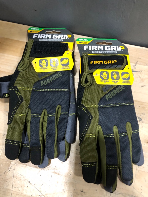 Photo 2 of FIRM GRIP
Medium Duck Canvas Hybrid Leather Work Gloves  2 pack 