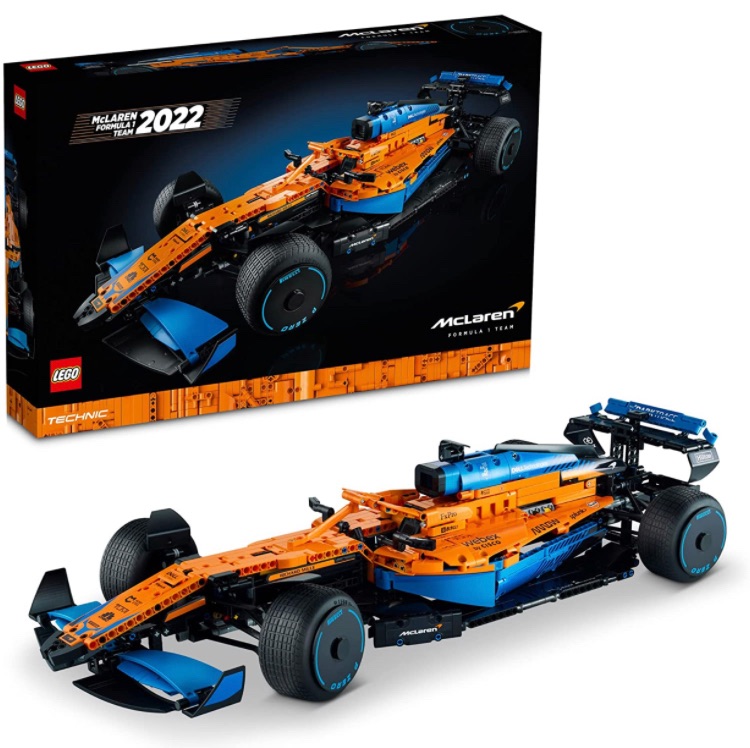 Photo 1 of LEGO Technic McLaren Formula 1 Race Car 42141 Model Building Kit for Adults; Build a Replica Model of The 2022 McLaren Formula 1 Race Car (1,432 Pieces)
