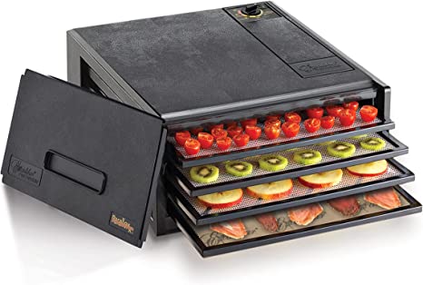 Photo 1 of Excalibur Food Dehydrator Electric with Adjustable Thermostat Accurate Temperature Control and Fast Drying, 4-Tray, Black
