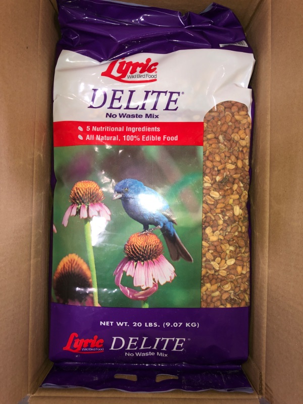 Photo 2 of 03/2022 -EXPIRED ! Lyric 2647462 Delite High Protein No Waste Wild Bird Mix, 20 lb

