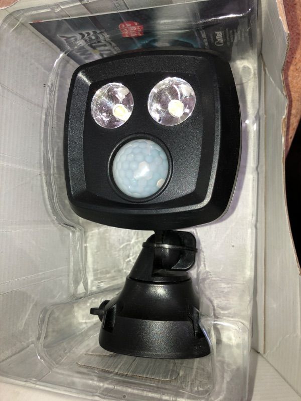 Photo 1 of Handy Brite 500 Lumens Cordless Motion-Activated Sensor LED Multi-Location Spotlight, Black