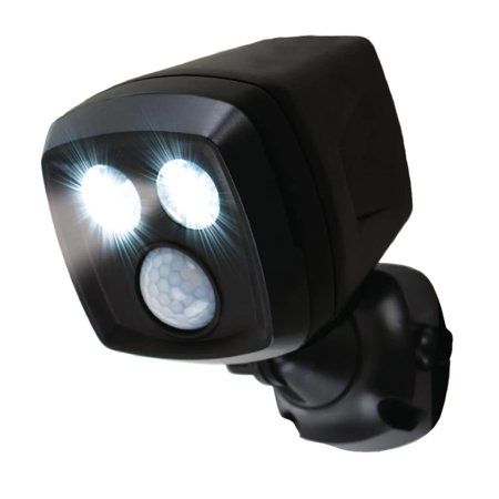Photo 1 of Handy Brite 500 Lumens Cordless Motion-Activated Sensor LED Multi-Location Spotlight, Black