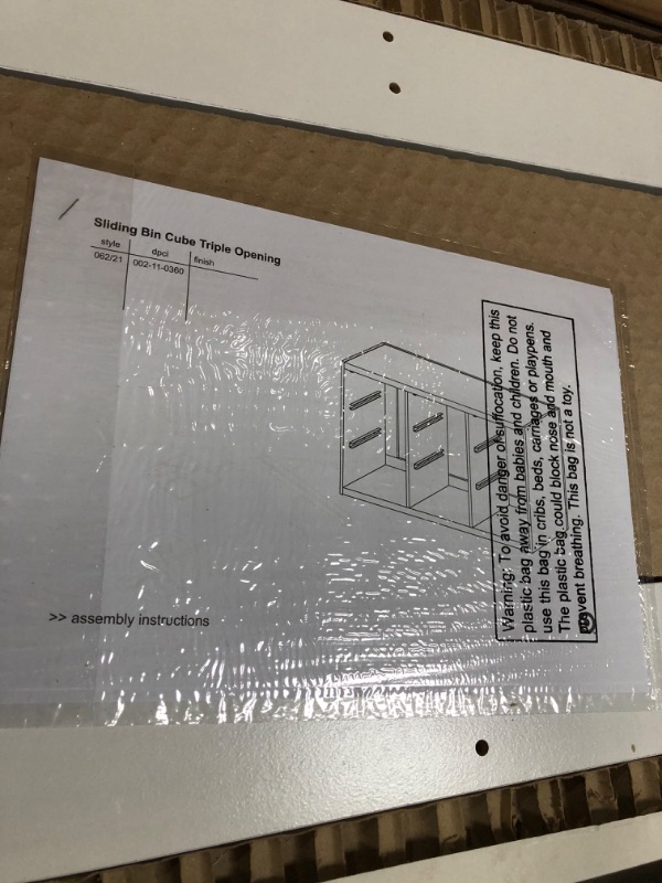 Photo 1 of Triple Opening Sliding Bin Cube - Brightroom™

