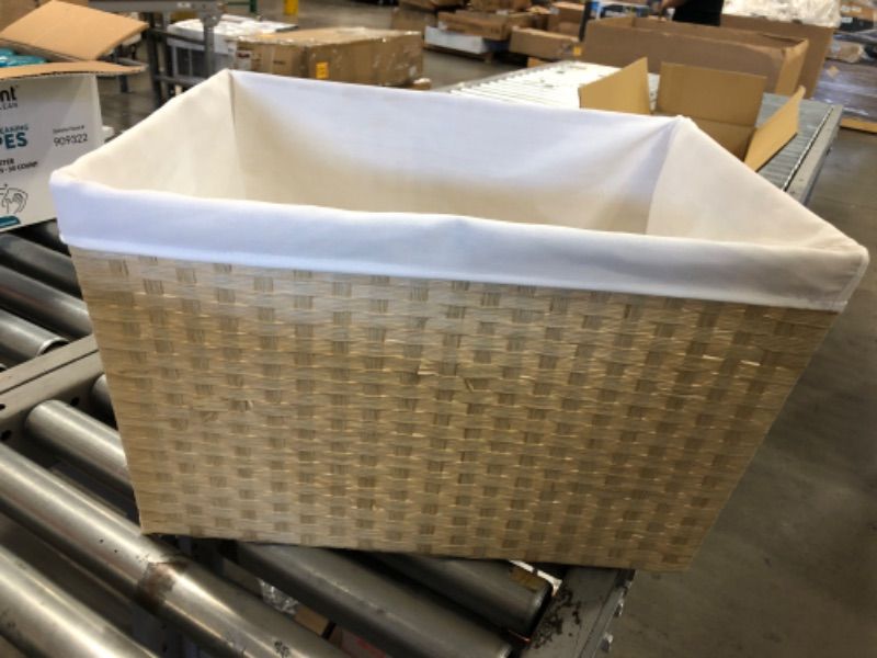 Photo 1 of 12" X 16" X 20" Lined Weave Laundry Basket - Brightroom™
