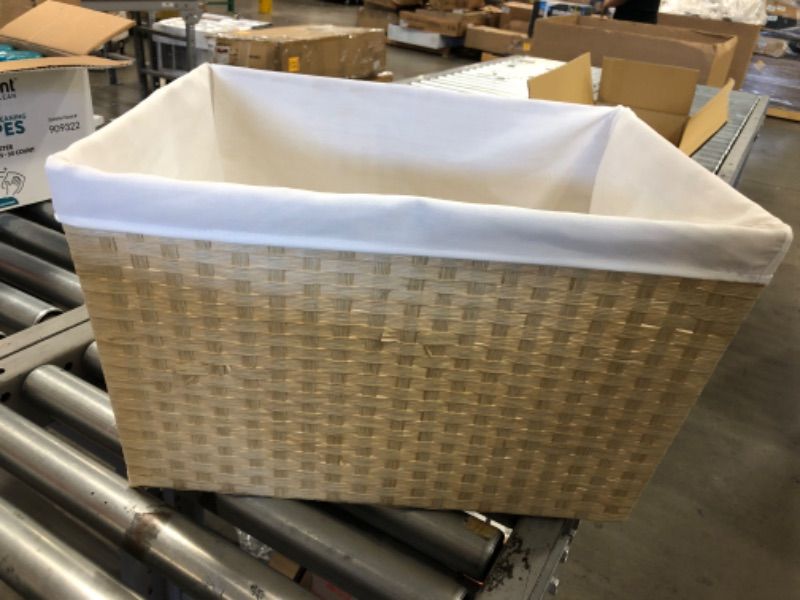 Photo 2 of 12" X 16" X 20" Lined Weave Laundry Basket - Brightroom™
