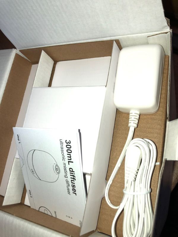 Photo 2 of 300ml Woodgrain Oil Diffuser White/Brown - Project 62™
