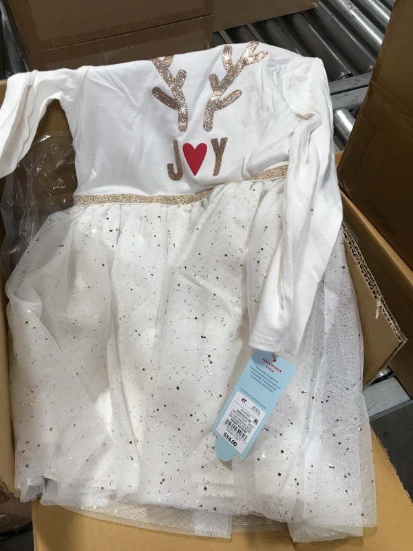 Photo 2 of 12 DRESSES, SIZE 4 T
Toddler Girls' Glitter Deer Long Sleeve Tutu Dress - Cat & Jack™
