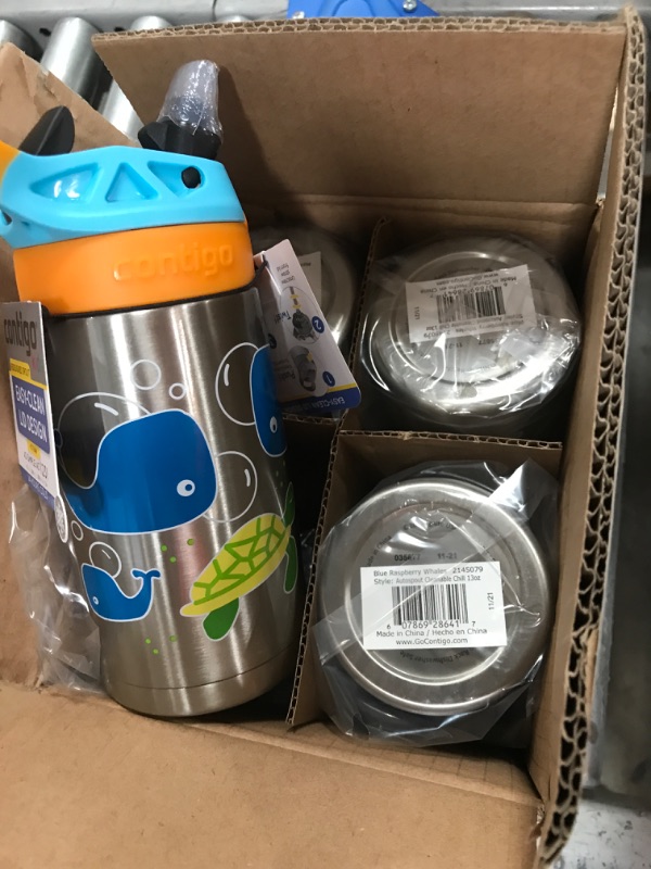 Photo 2 of 4 CUPS
Contigo 13oz Kids Stainless Steel Water Bottle with Redesigned AutoSpout Straw and Turtles
