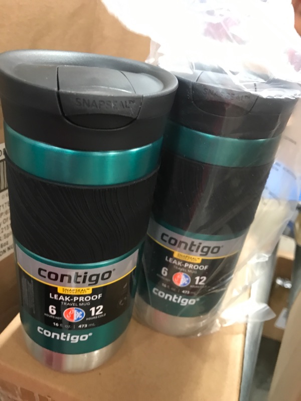 Photo 1 of 2 MUGS
Contigo Byron 2.0 Stainless Steel Travel Mug with SNAPSEAL Lid and Grip
