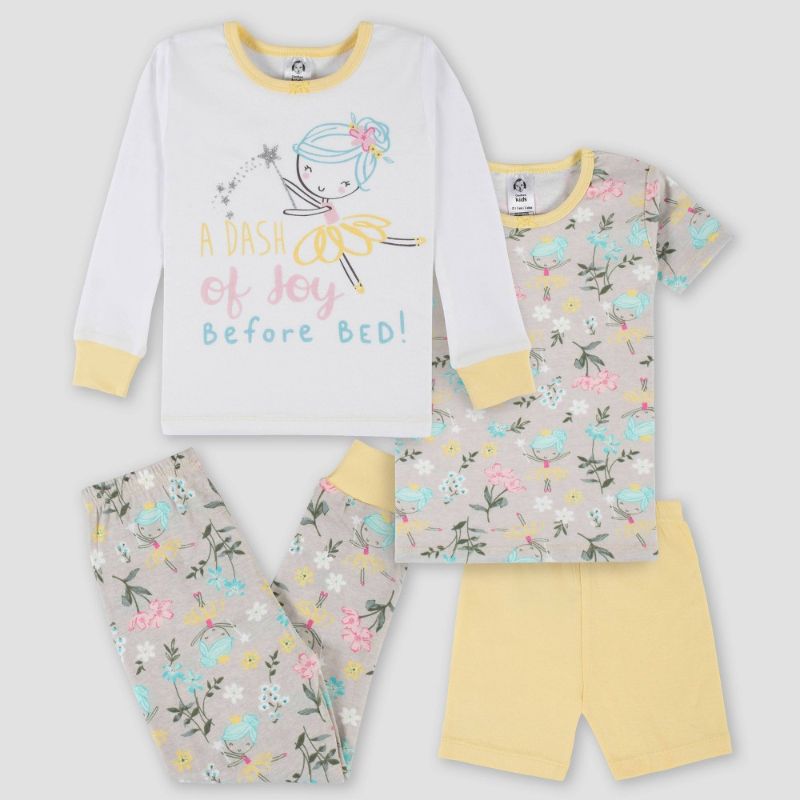 Photo 1 of 6 baby 18 MO. PAJAMA SETS
Gerber Baby Girls' 4pc Joy Before Bed Snug Fit Pajama Set - White/Yellow/Gray
