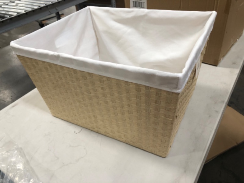 Photo 2 of 12" X 16" X 20" Lined Weave Laundry Basket - Brightroom™
