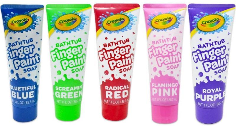 Photo 1 of 45 PACK *-Crayola Bathtub Finger Paint Soap New Vibrant Colors- pink purple, green, blue and mystery color 
