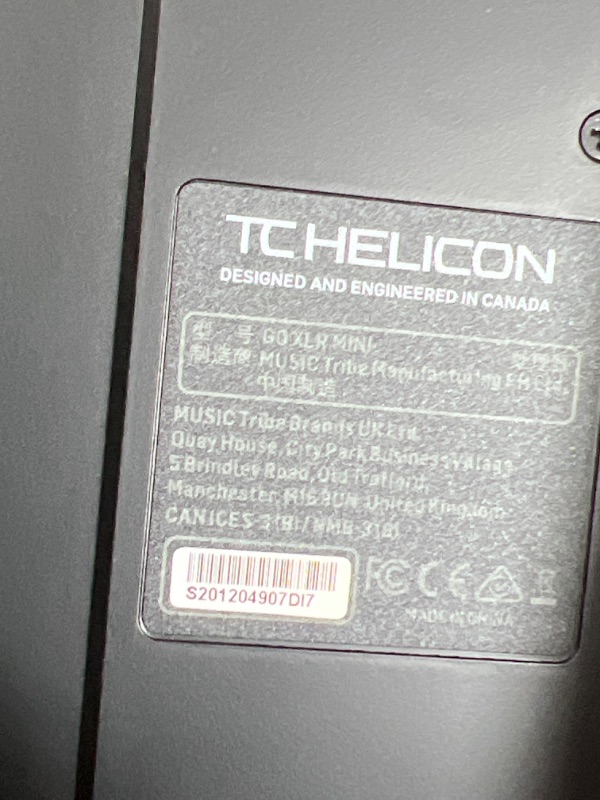 Photo 5 of TC Helicon GoXLR MINI Online Broadcast Mixer with USB/Audio Interface and Midas Preamp, Officially Supported on Windows
