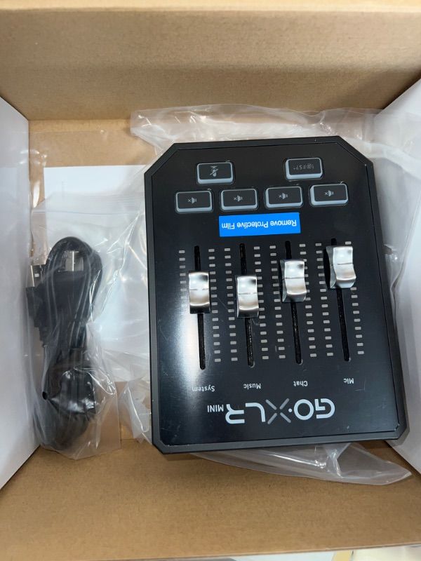 Photo 1 of TC Helicon GoXLR MINI Online Broadcast Mixer with USB/Audio Interface and Midas Preamp, Officially Supported on Windows
