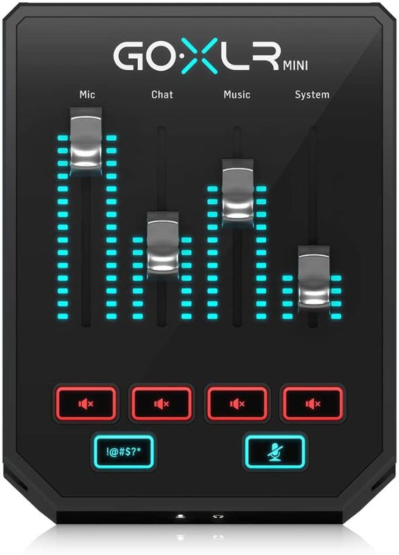 Photo 1 of TC Helicon GoXLR MINI Online Broadcast Mixer with USB/Audio Interface and Midas Preamp, Officially Supported on Windows
