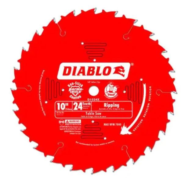 Photo 1 of 10 in. x 24-Tooth Ripping Circular Saw Blade
