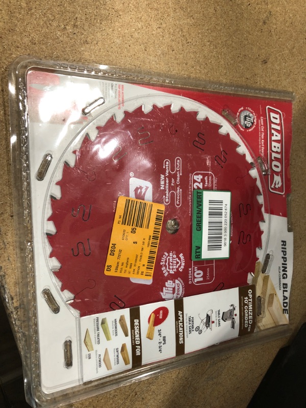 Photo 2 of 10 in. x 24-Tooth Ripping Circular Saw Blade
