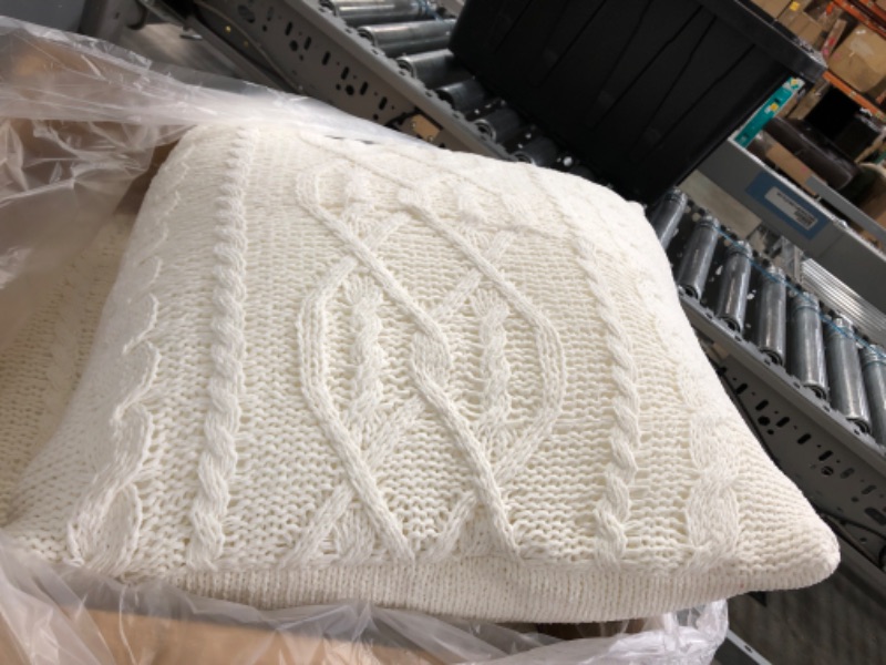Photo 2 of ** SETS OF 2 **
Oversized Cable Knit Chenille Throw Pillow - Threshold™
Size
Oversized Square
