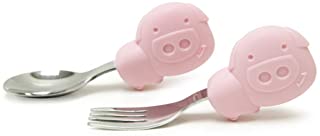 Photo 1 of 2 Toddler Utensils Set, Baby Spoon and Fork, Palm Grasp for Baby, BPA & Phthalate Free, Training Baby Utensils, 18 Month+
