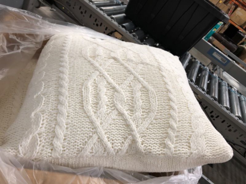 Photo 3 of ** SETS OF 2 **
Oversized Cable Knit Chenille Throw Pillow - Threshold™
Size
Oversized Square