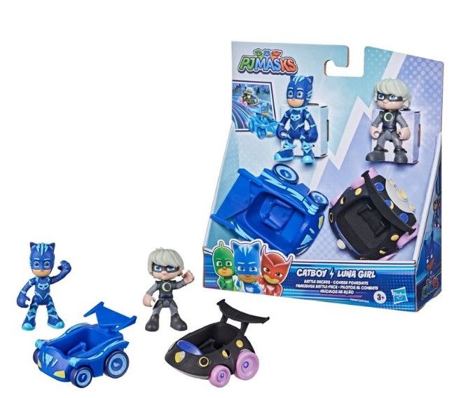 Photo 1 of ** SETS OF 4 **
PJ Masks Catboy vs Luna Girl Battle Racers