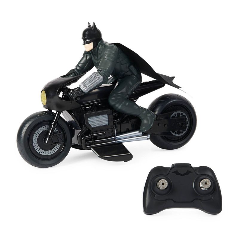 Photo 1 of DC Comics The Batman Batcycle RC with Batman Rider (2 pack)

