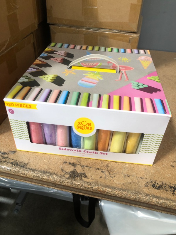 Photo 2 of 120pc Sidewalk Chalk Set - Sun Squad™

