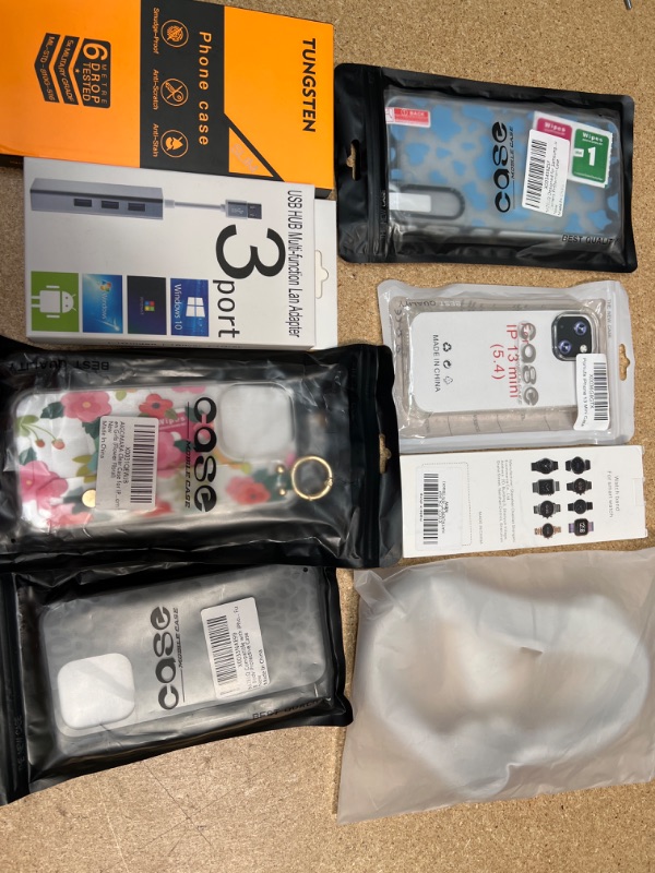 Photo 1 of bundle of phone cases and screen protector 8 piece bundle