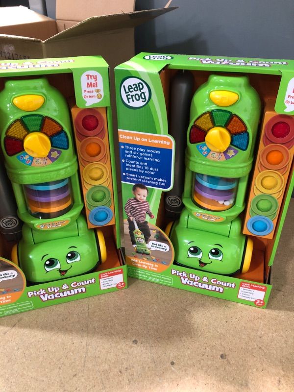 Photo 2 of LeapFrog Pick Up & Count Vacuum pack of 2 