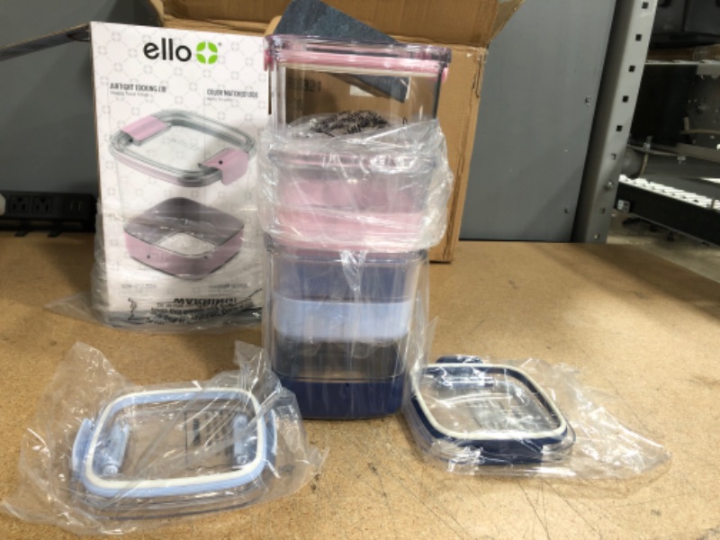 Photo 2 of ** SETS OF 3 **
Ello 6pc Plastic Food Storage Canisters with Airtight Lids (Set of 3)

