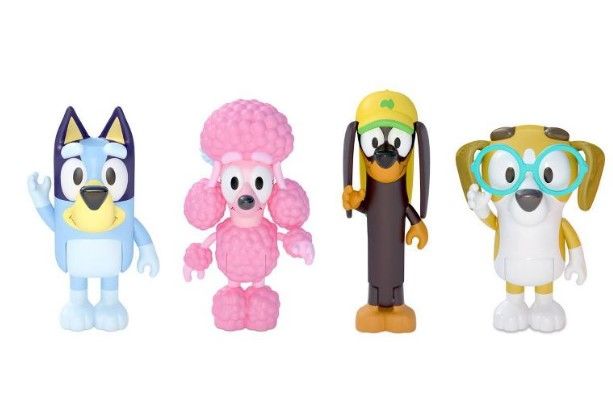 Photo 2 of ** SETS OF 4 **
3 OF Bluey & Family New Expressions 4pk AND 1 OF Bluey Friends Figures - 4pk



