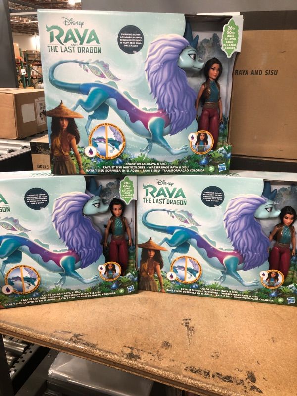 Photo 2 of Disney's Raya and The Last Dragon Color Splash Raya and Sisu (3 pack)
