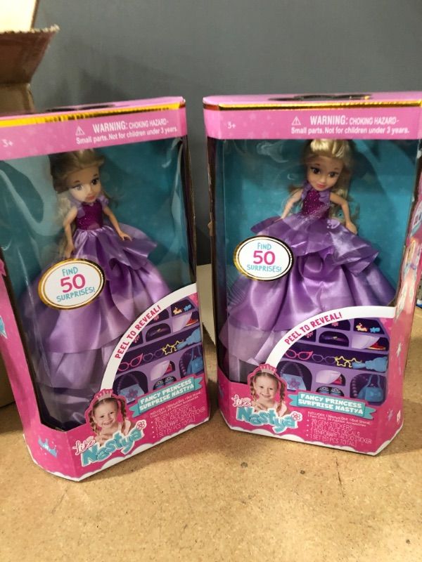 Photo 2 of Like Nastya 8'' Princess Fashion Doll packs of 2 